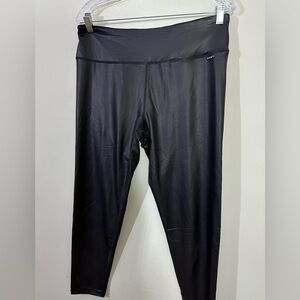 DKNY Sport sz XL faux leather pants in very nice quality fabric